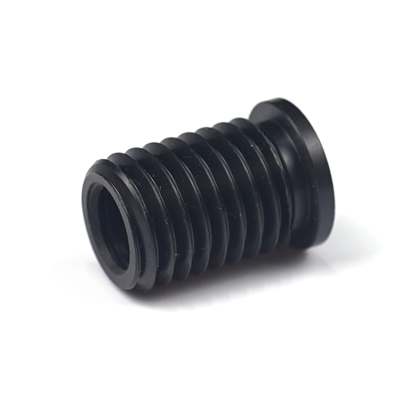 Customized black plastic hollow Insert screw