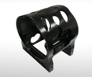 Die casting for custom black anodize component