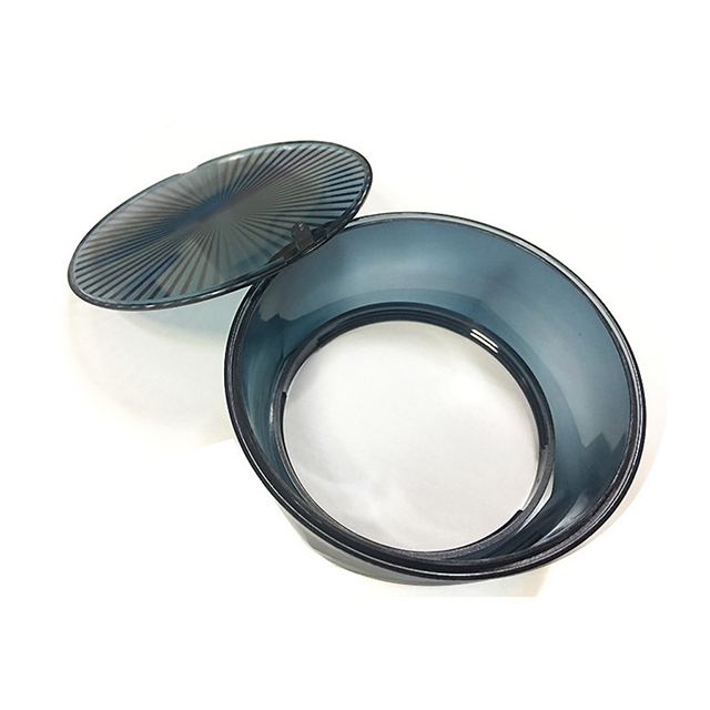transparent blue cover lid