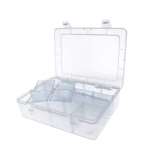 Plastic Case with Adjustable Grid Compartments