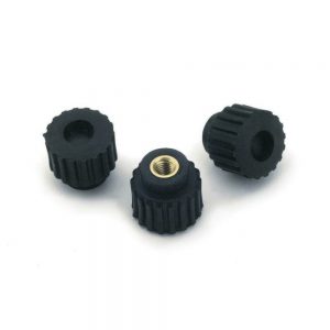 Precision plastic knurled knob injection mold with