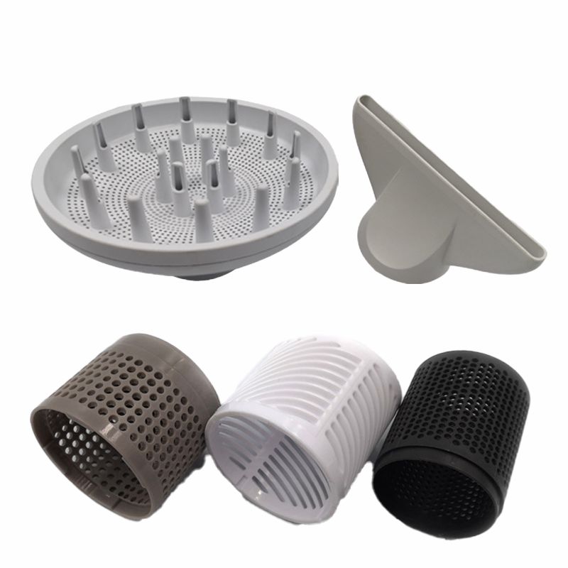 Customized Electric Parts Hair Dryer Inlet Filter Plastic Cover Parts Custom Mould Design Service Plastic Mold Injection